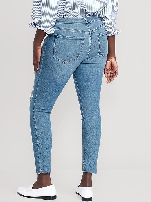 Mid-Rise Rockstar Super-Skinny Ankle Jeans Product Image