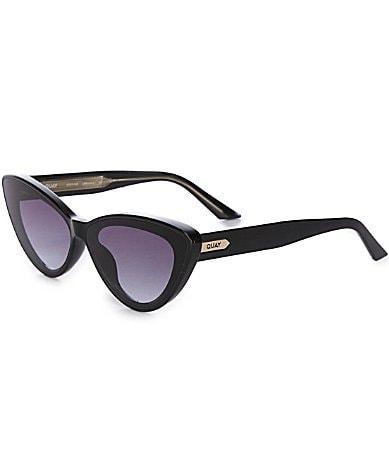 Quay Australia Womens Tempted 46mm Solid Lens Cat Eye Sunglasses Product Image