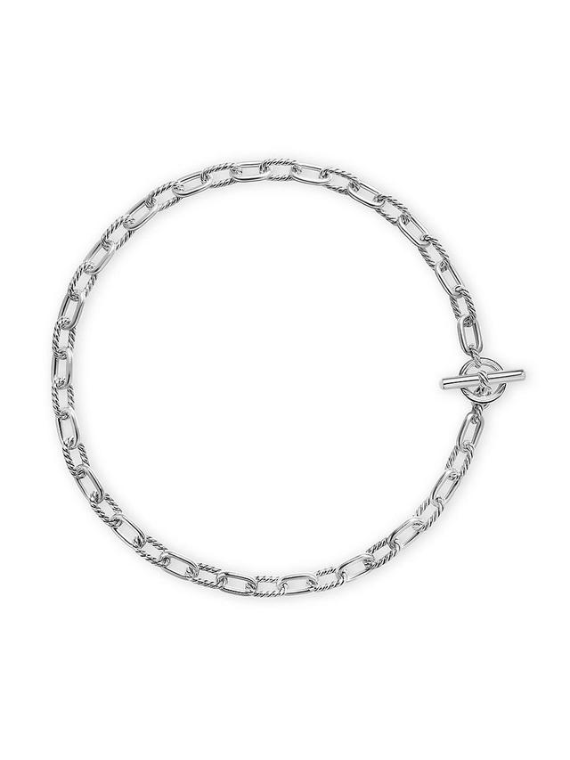 Womens DY Madison Toggle Chain Necklace in Sterling Silver, 8.5MM Product Image