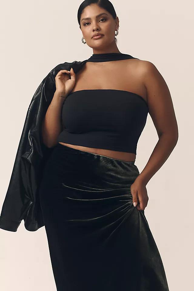 The Tilda Maxi Slip Skirt: Velvet Edition Product Image