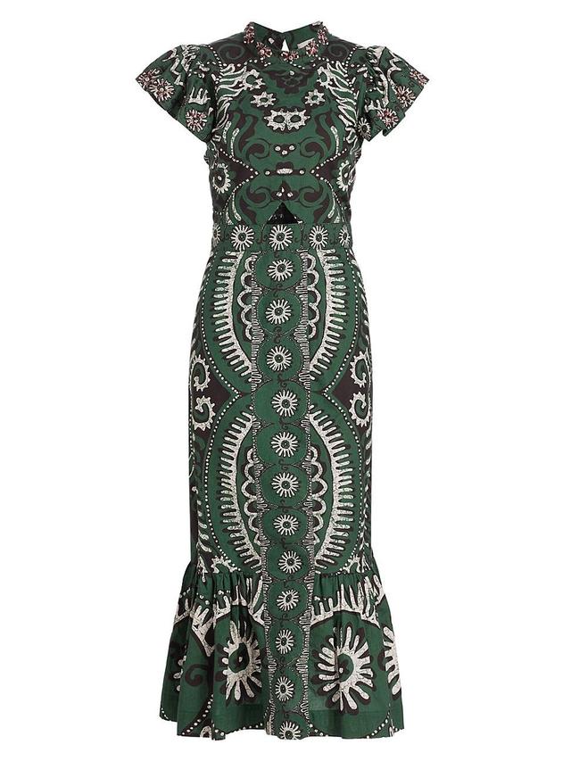 Womens Charlough Geometric Cut-Out Maxi Dress Product Image