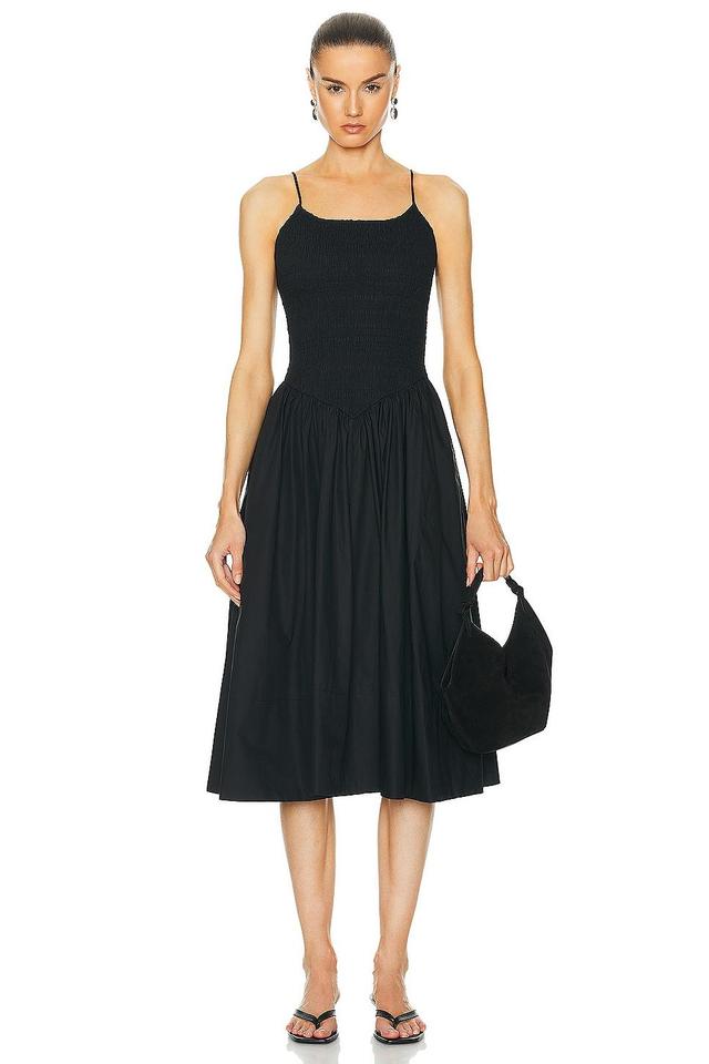 L'Academie by Marianna Armanda Poplin Midi Dress Black. (also in M). Product Image