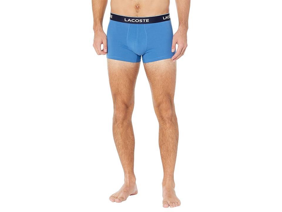 Lacoste Trunks 3-Pack Casual Classic (Vaporous/Overview/Silver) Men's Underwear Product Image