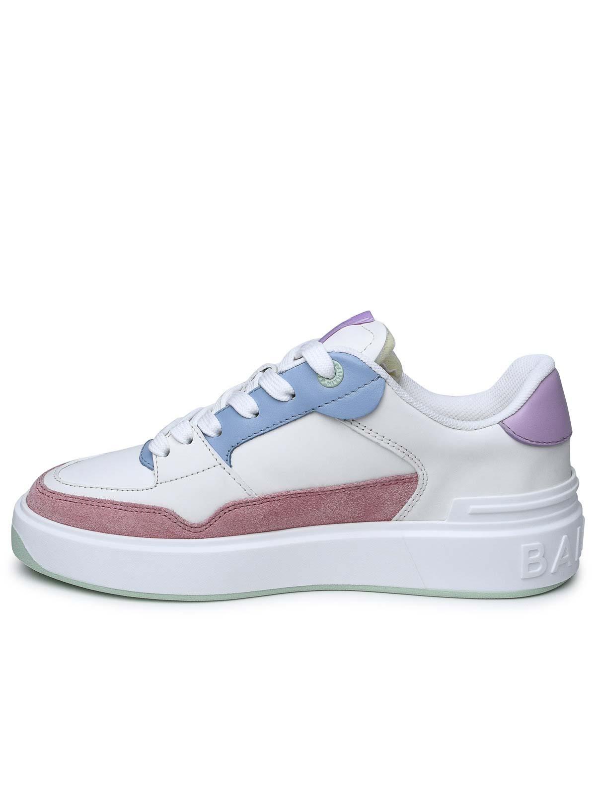 BALMAIN Multicolor Leather Sneakers In Multicolour Product Image