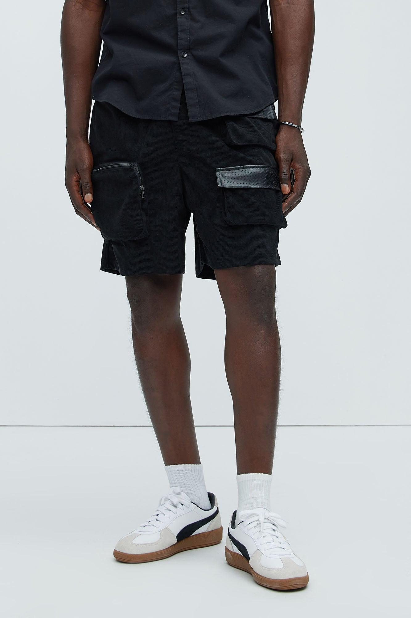 Slick Cargo Shorts - Black Product Image