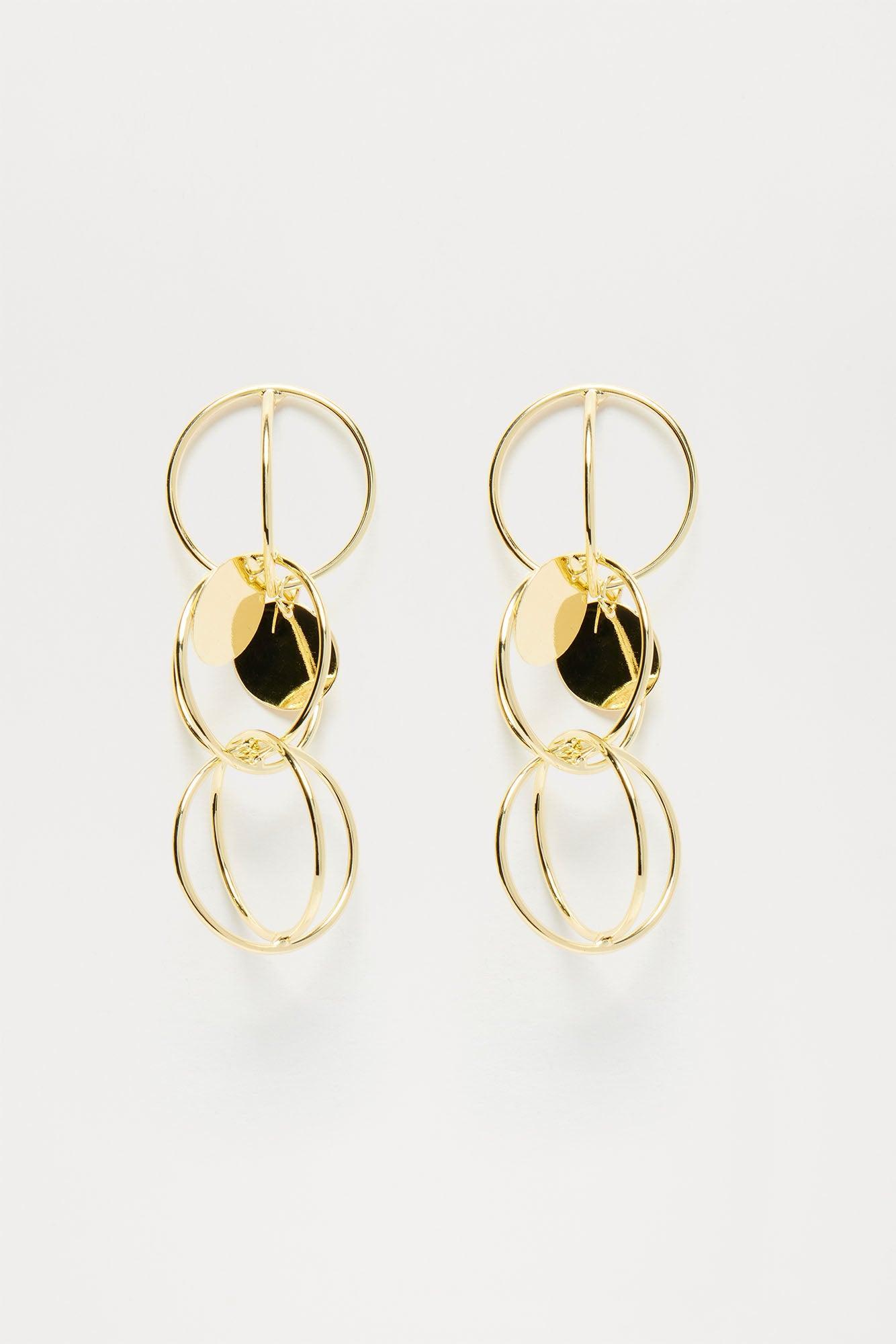 Deep Acrobatics Earrings - Gold Product Image