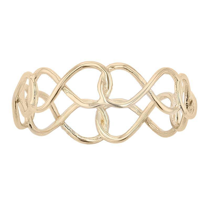 Au Naturale 14k Yellow Gold Infinity Ring, Womens Product Image