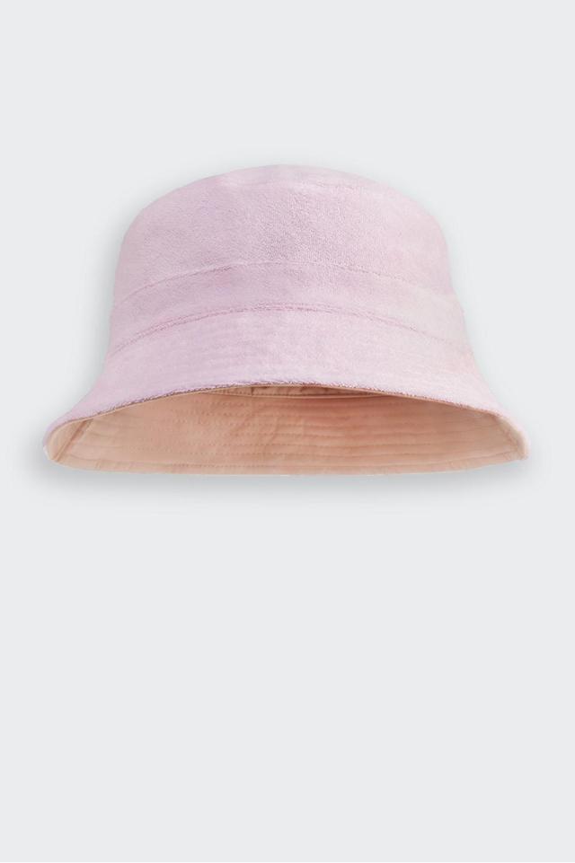 Fabletics Reversible Terry Bucket Hat Womens Lavender Lustre/Desert Size Osfm Product Image