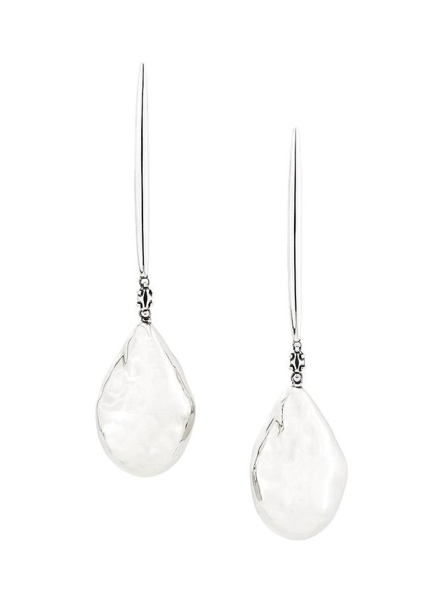 Womens Silvertone Drop Earrings Product Image