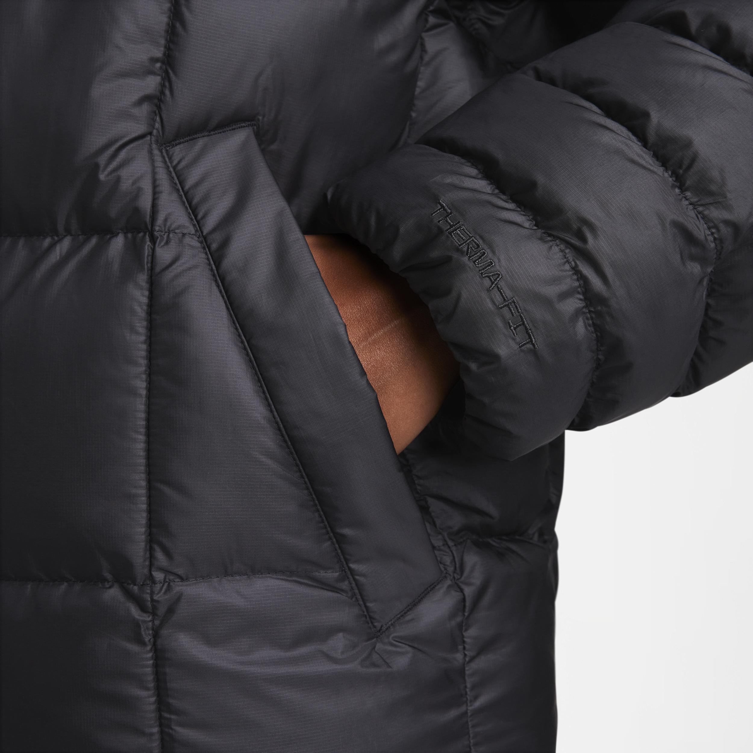 Nike Sportswear Swoosh Puffer PrimaLoft® Women's Therma-FIT Oversized Hooded Jacket Product Image