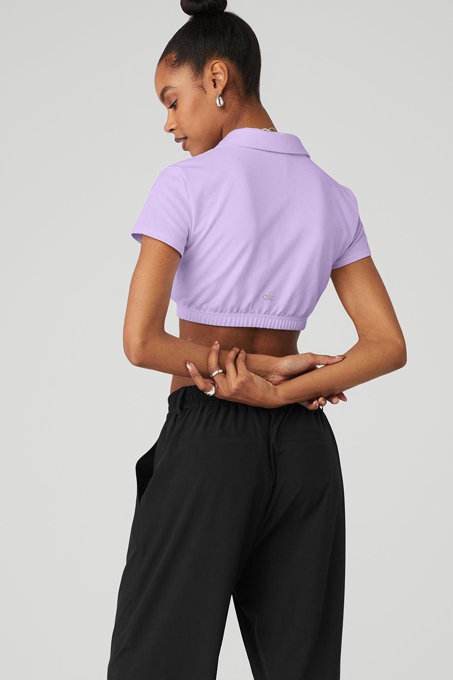 Cropped Prestige Polo - Violet Skies Female Product Image