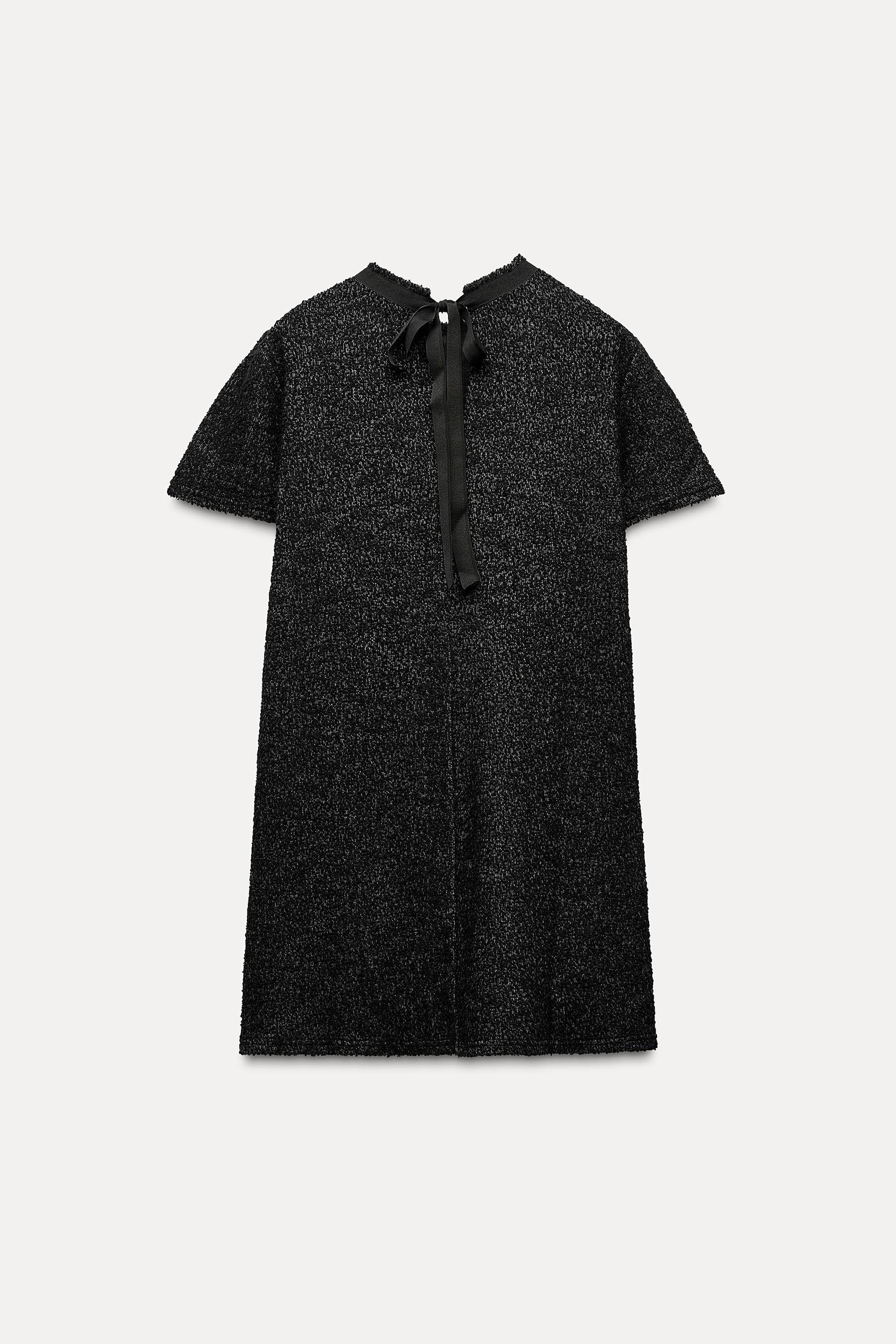 TEXTURED SHORT DRESS Product Image