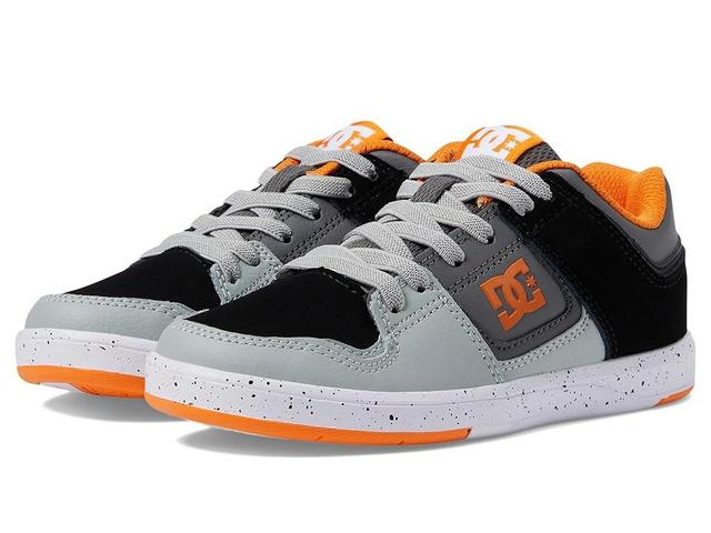 DC Cure Casual Low Top Boys Elastic Skate Shoes Sneakers (Little Kid) (OrangeGrey) Men's Skate Shoes Product Image