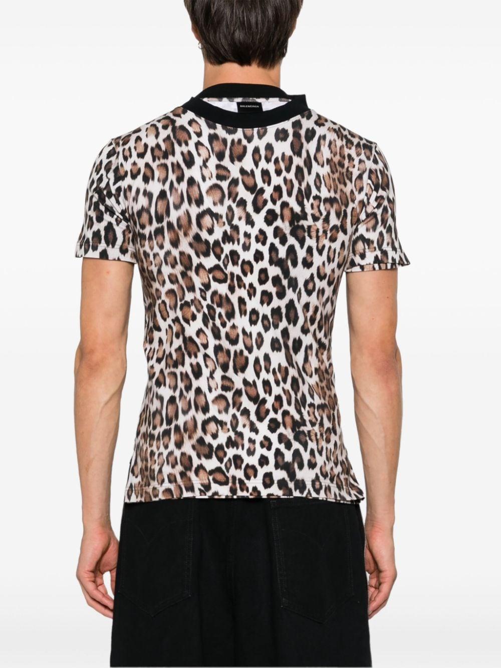 leopard-print T-shirt Product Image