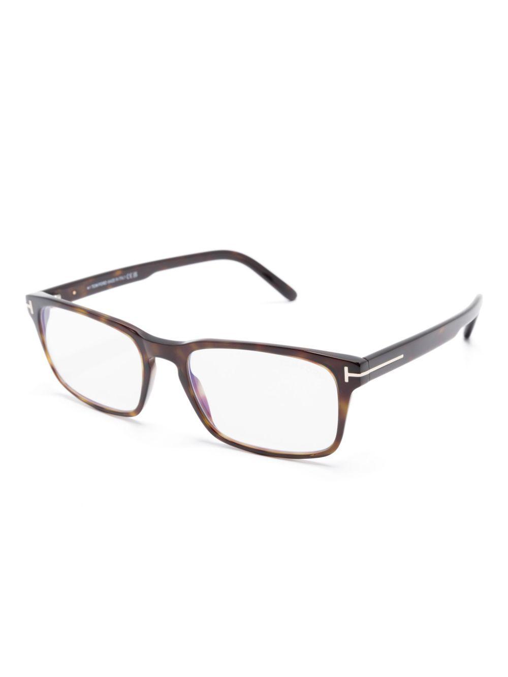 TOM FORD Rectangle-frame Glasses In Brown Product Image