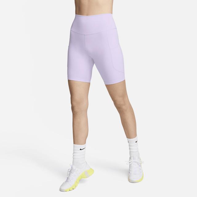 Nike Women's One High-Waisted 8" Biker Shorts with Pockets Product Image