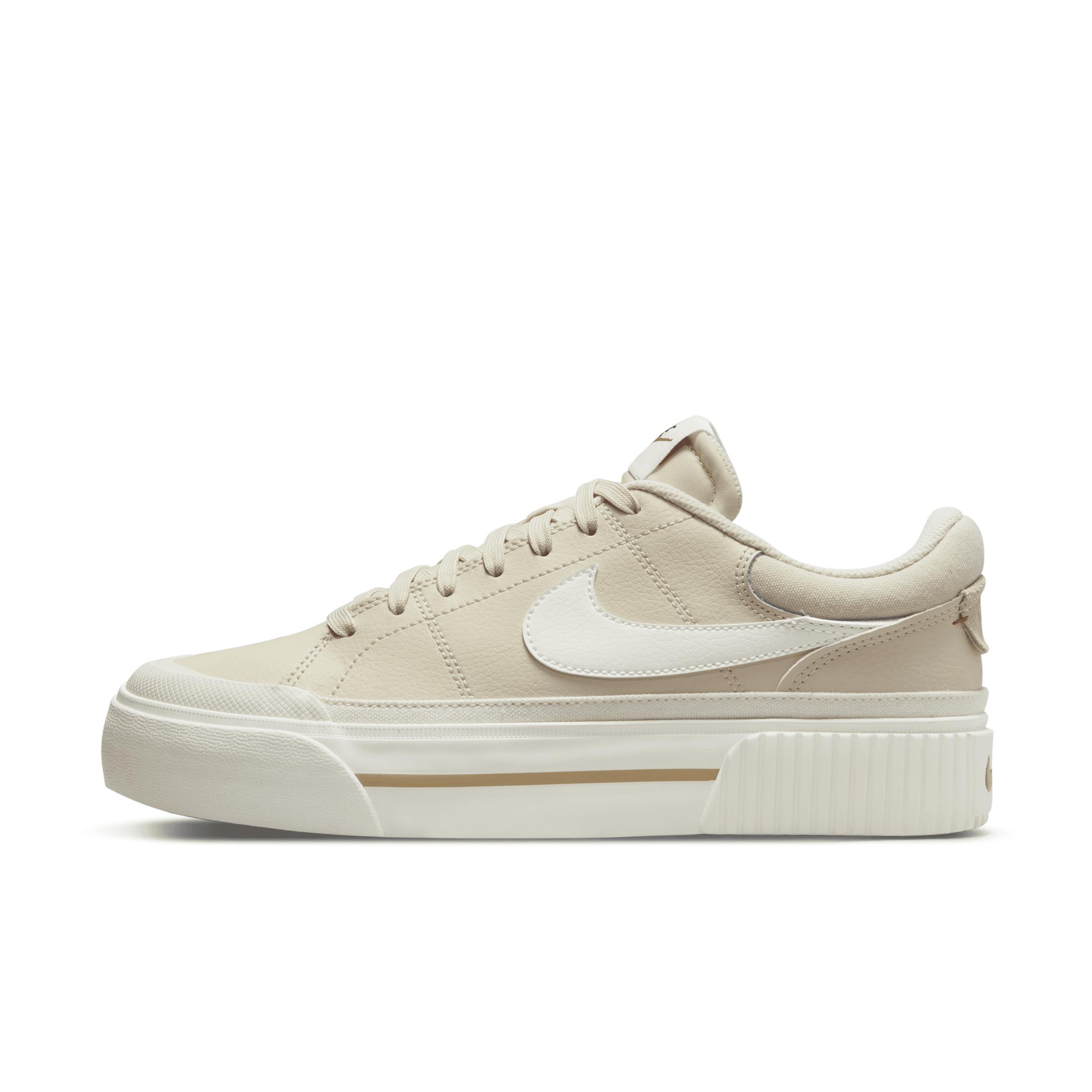 Nike Womens Court Legacy Lift Platform Casual Sneakers from Finish Line - White Product Image