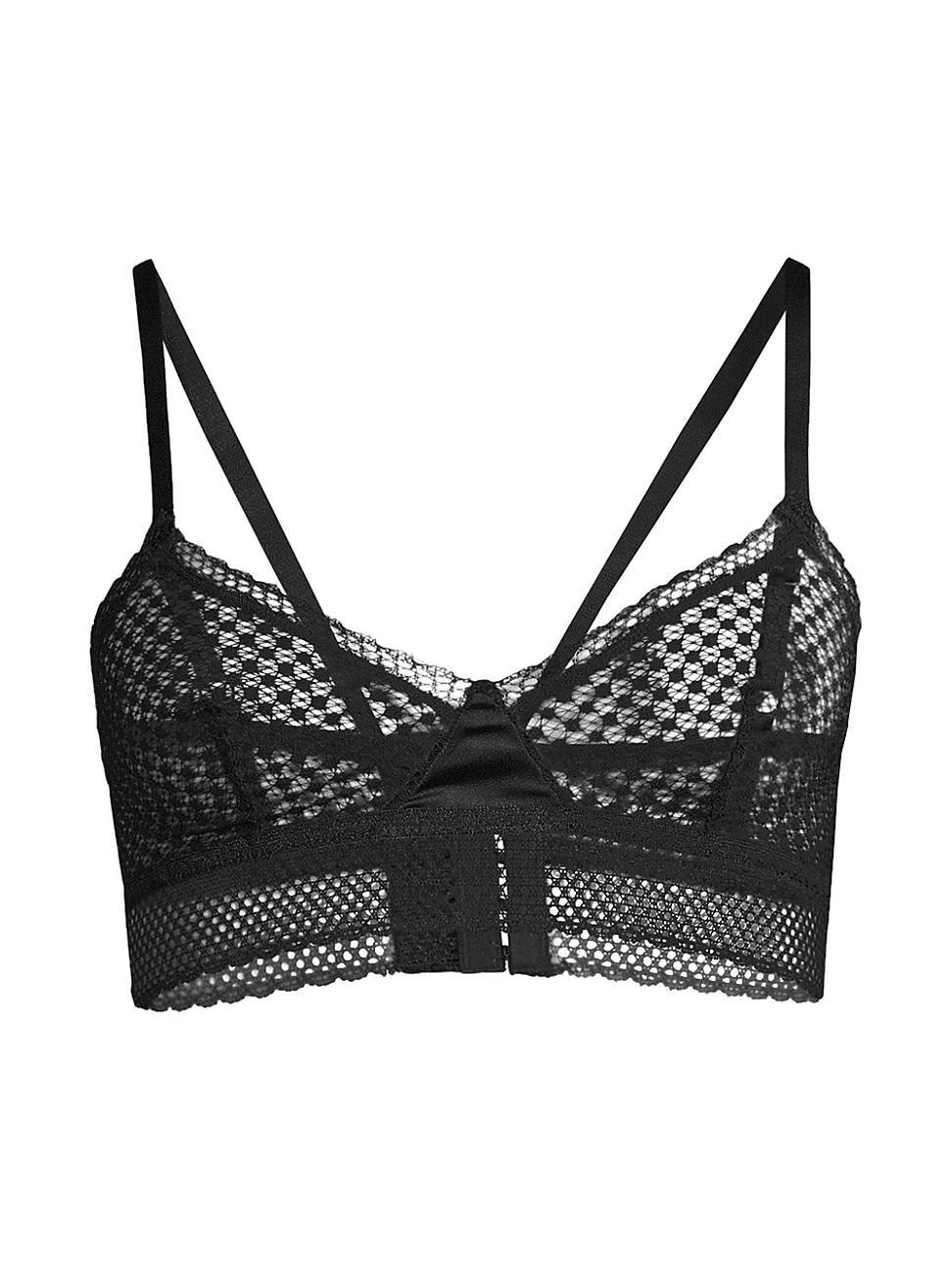 Womens Bella Lace Longline Triangle Bra Product Image