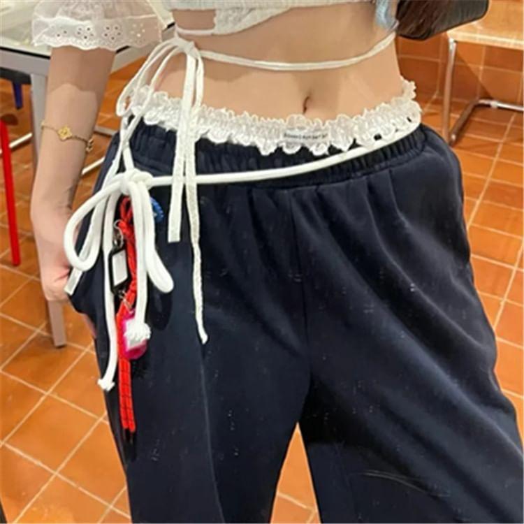 High Waist Plain Ruffled Undershorts Product Image