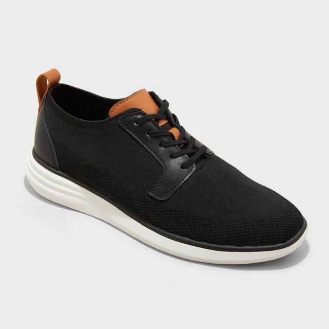 Mens Zeke Knit Dress Sneakers - Goodfellow & Co Black 7 Product Image