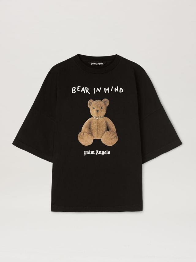 Bear In Mind Over T-Shirt in black  - Palm Angels® Official  Product Image