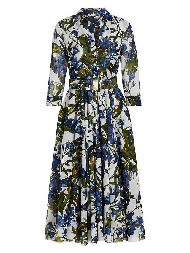 Womens Aster Floral Cotton Shirtdress Product Image