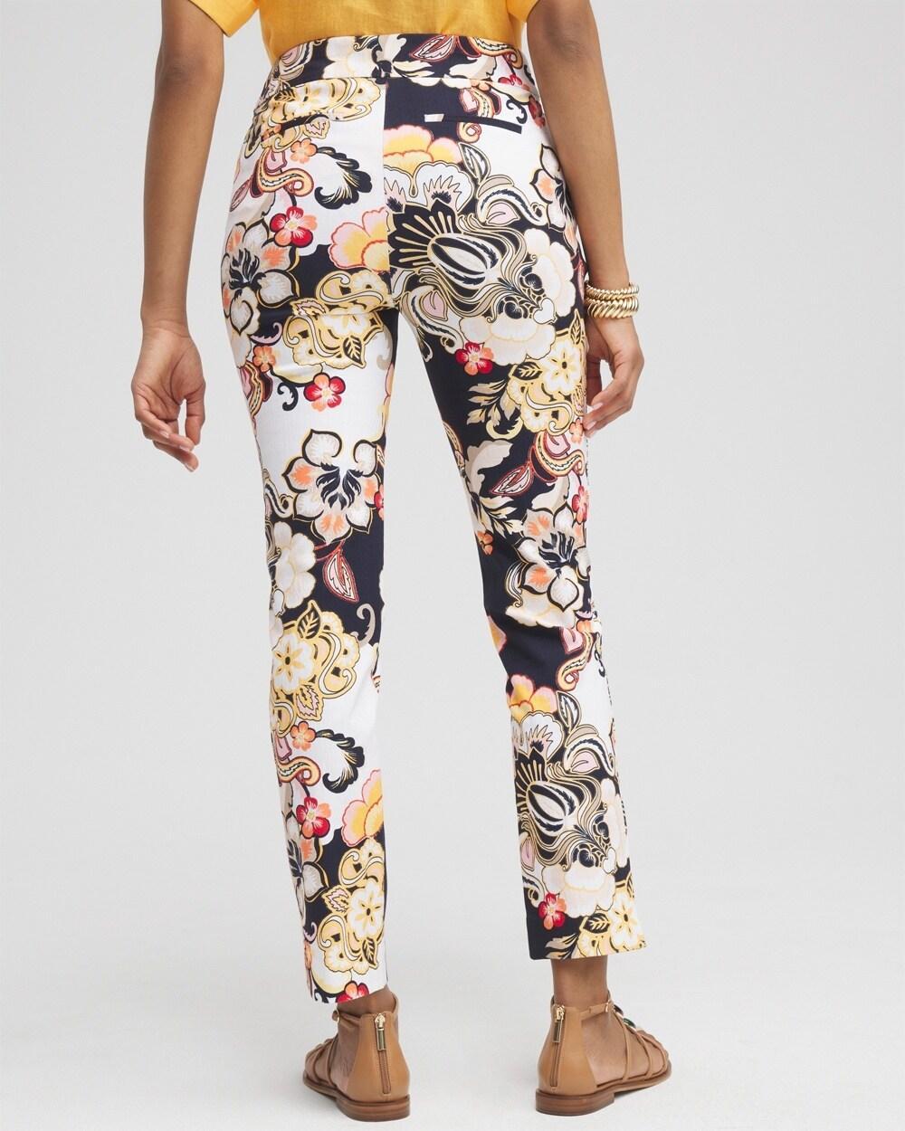 Brigitte Warm Floral Ankle Pants Product Image