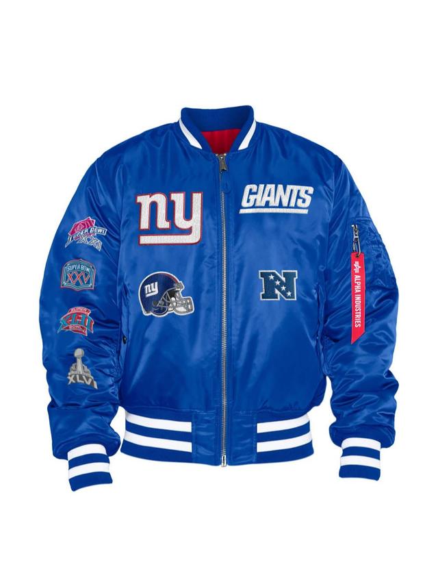 NEW YORK GIANTS X ALPHA X NEW ERA MA-1 BOMBER JACKET Product Image