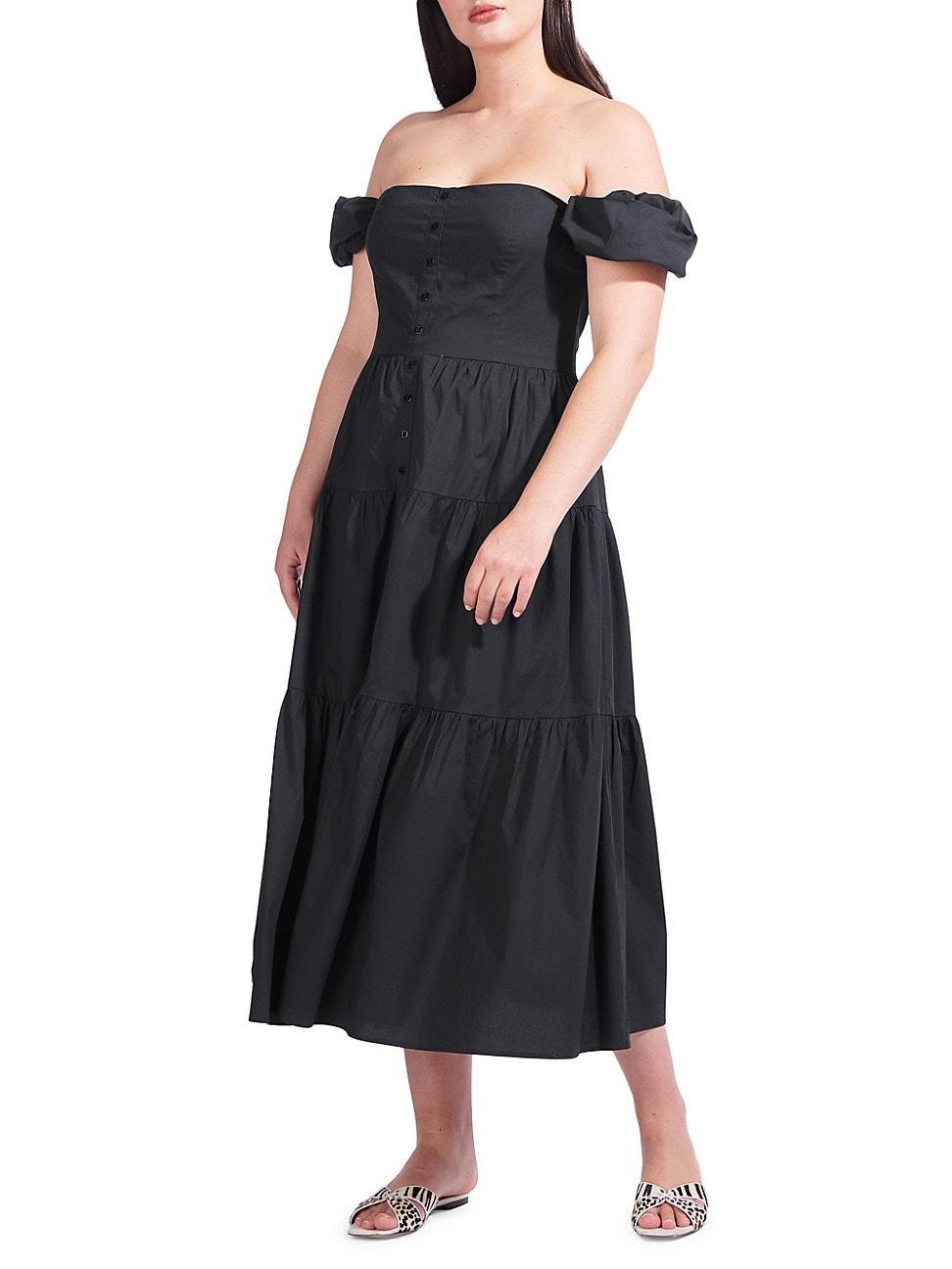 Womens Elio Puff-Sleeve Prairie Dress Product Image