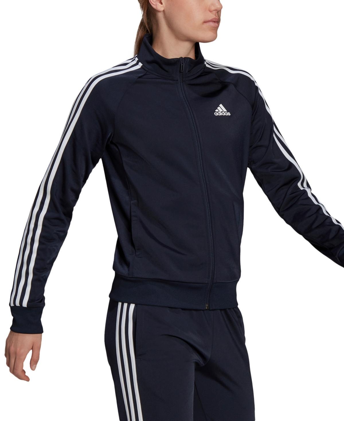 adidas Womens 3-Stripe Tricot Track Jacket-4X Product Image