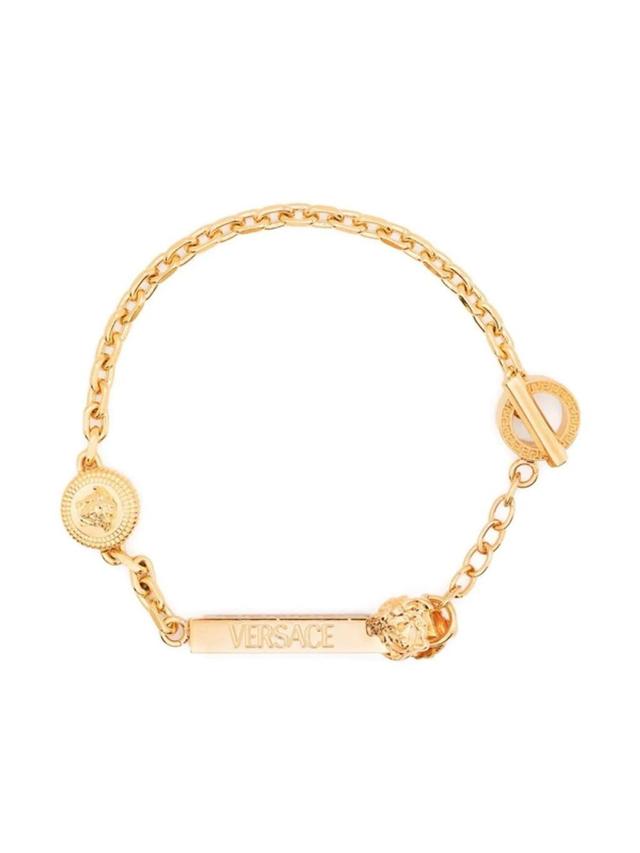 Medusa-coin Chain Bracelet In Gold Product Image