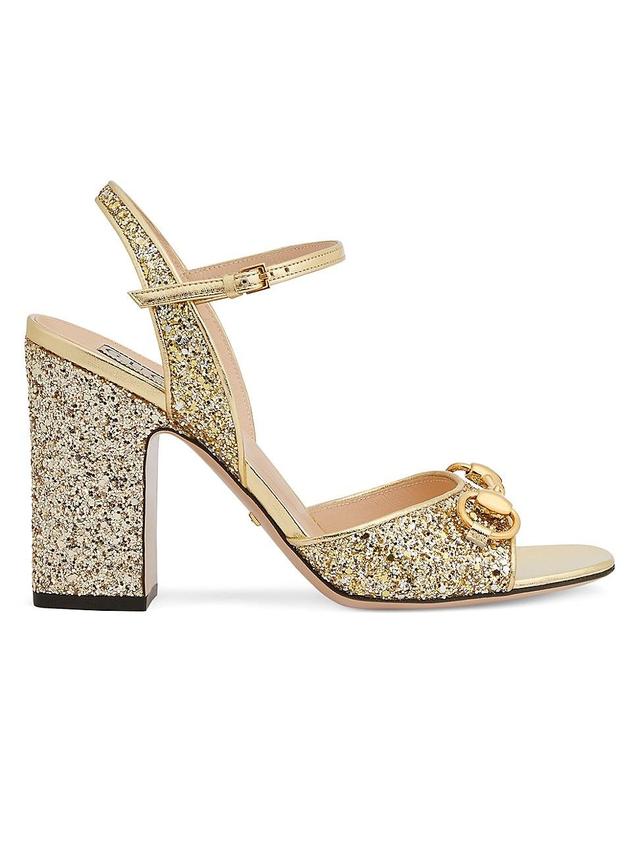 Womens Lady Horsebit 89MM Crystal-Embellished Pumps Product Image