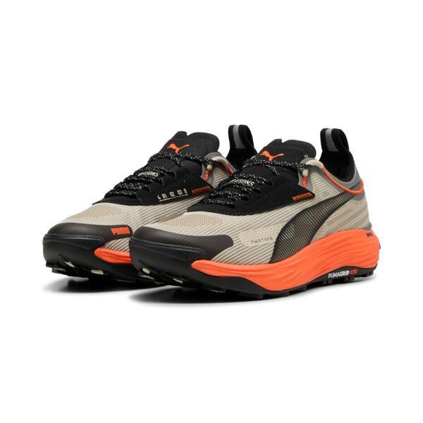 PUMA SEASONS Voyage NITROâ¢ 3 Men's Trail Running Shoes in Desert Dust/Flame Flicker/Black Product Image