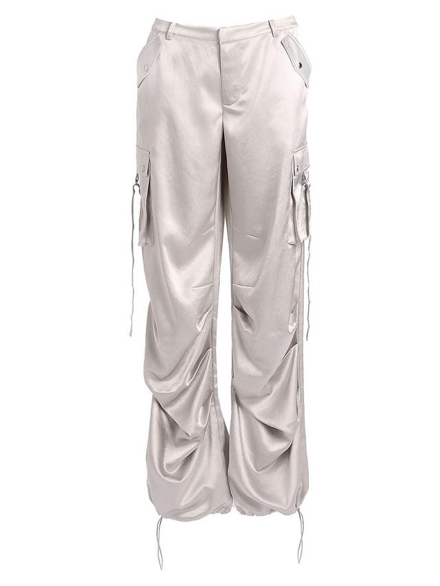 Womens Lai Satin Cargo Pants Product Image