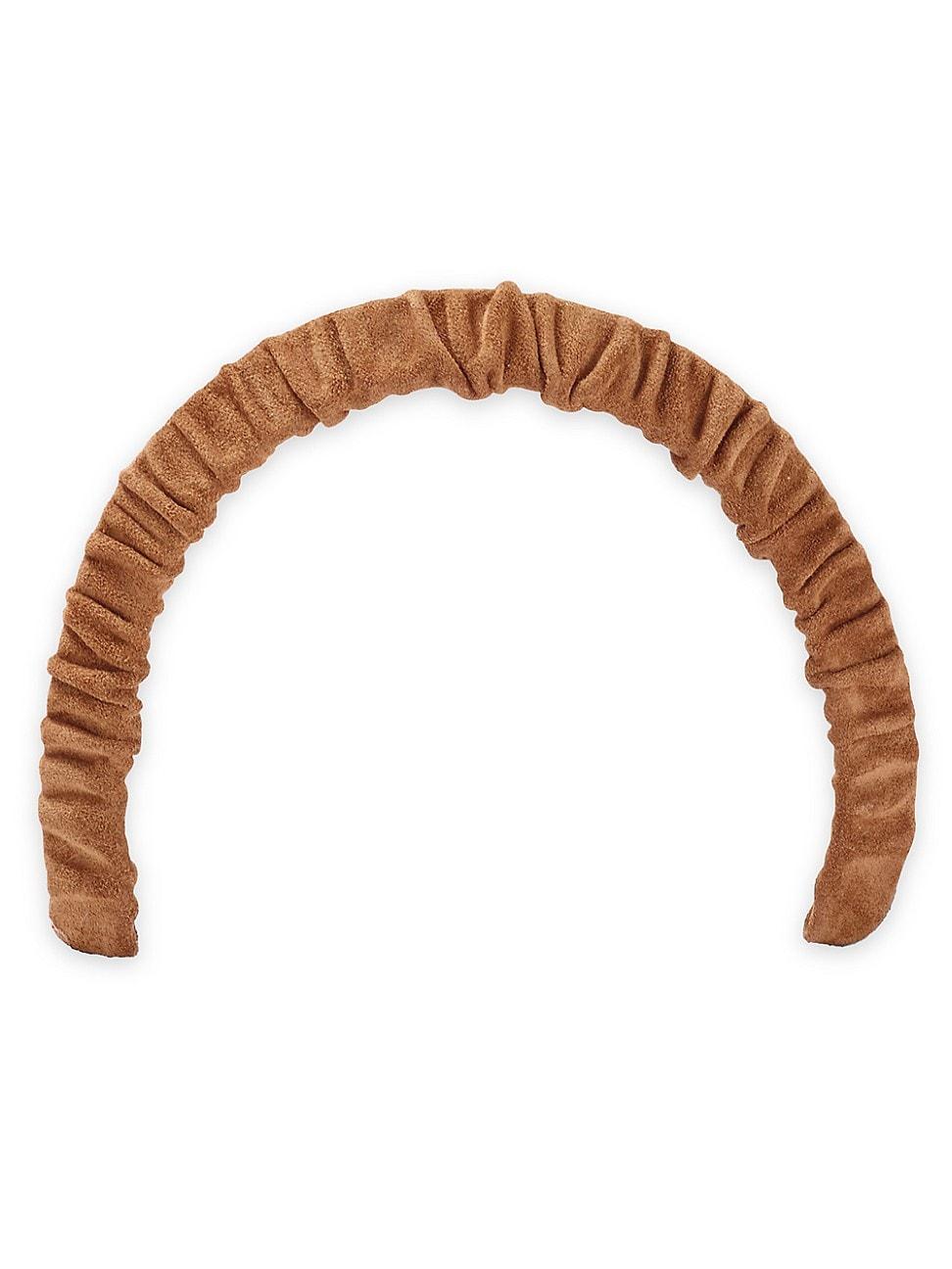 Womens Ruched Suede Headband Product Image