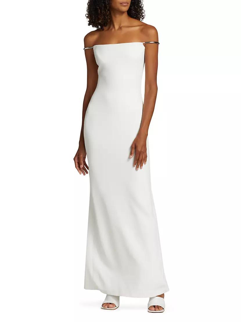 Off-The-Shoulder Slip Gown Product Image