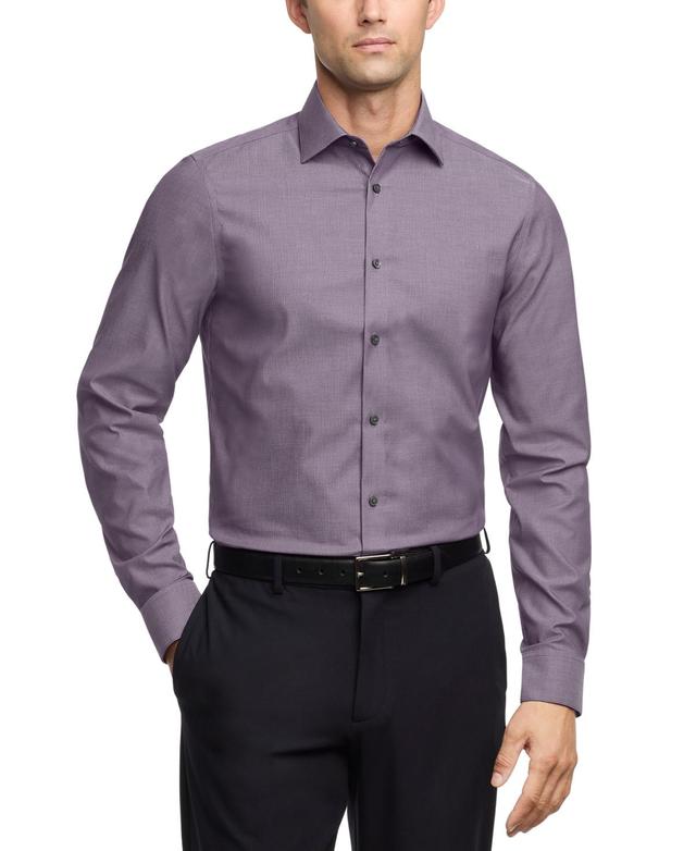 Calvin Klein Steel Mens Slim Fit Pincord Dress Shirt Product Image