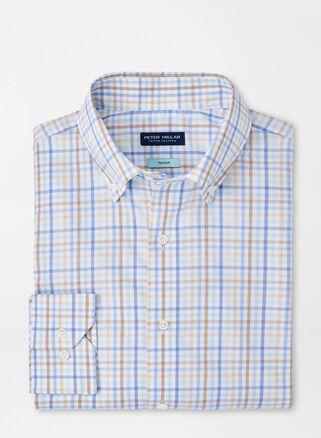 Peter Millar Mens Brighton Cotton Sport Shirt | Color: Elixir | Size: S Product Image