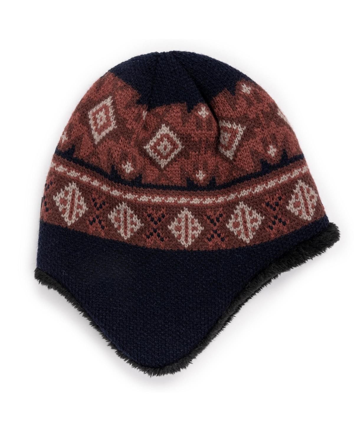 Muk Luks Mens Earflap Beanie Navy Product Image