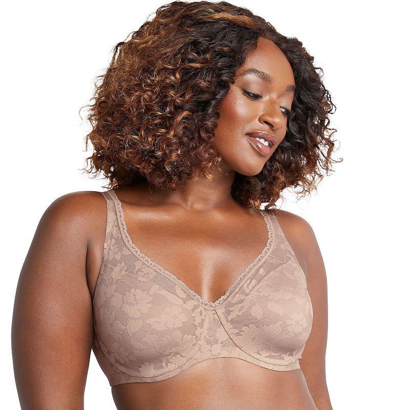 Bali Passion for Comfort Smooth Lace Underwire Bra DF6590, Womens Med Blue Product Image