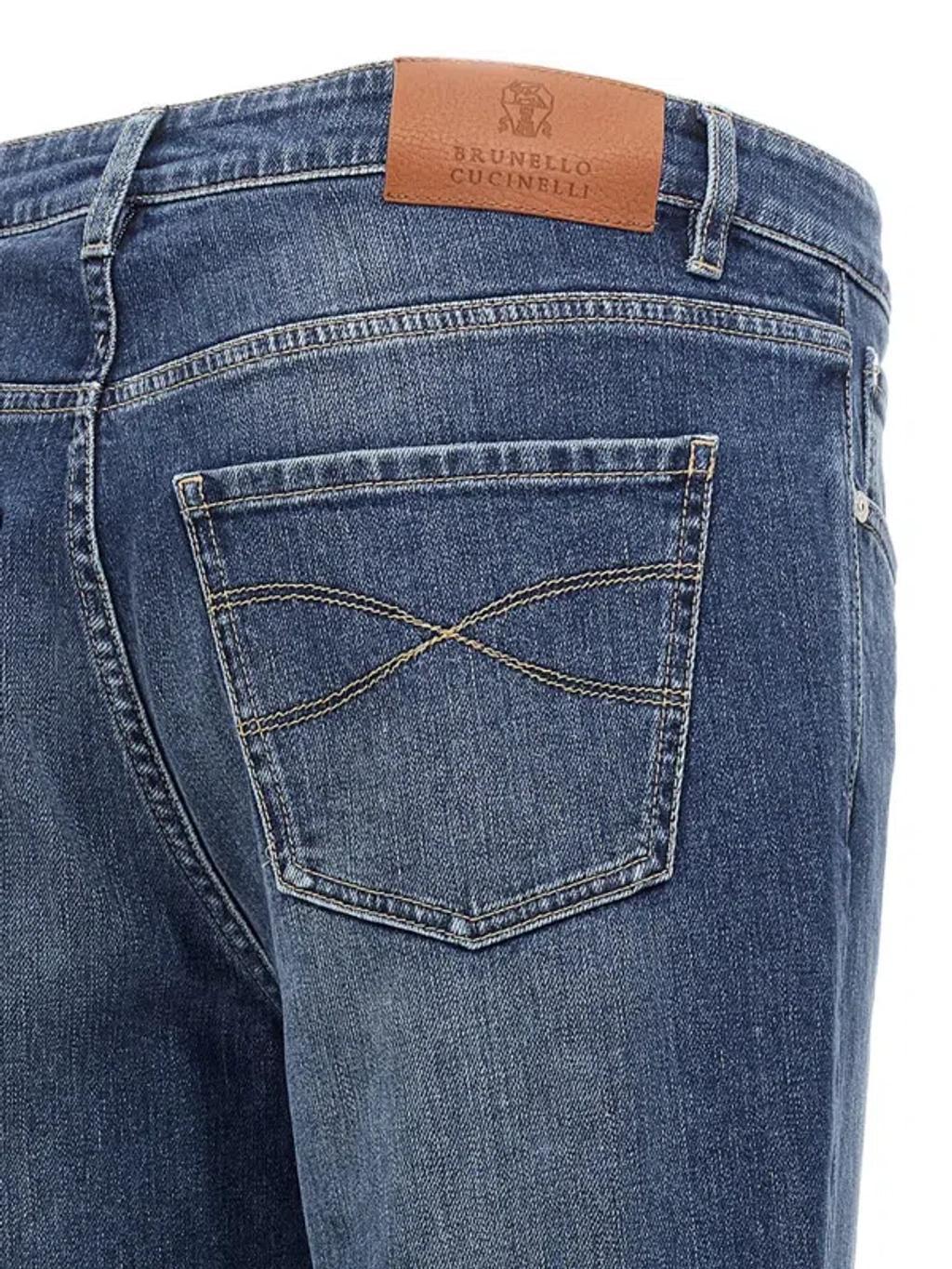 BRUNELLO CUCINELLI Denim Cotton Jeans In Blue Product Image