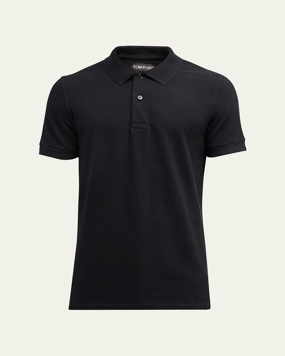 TOM FORD Short Sleeve Cotton Piqu Polo Product Image