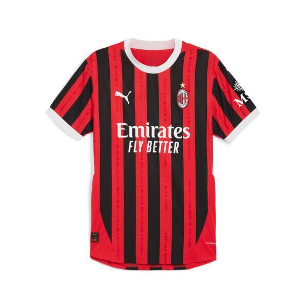 PUMA AC Milan 24/25 Men's Authentic Home Soccer Jersey in For All Time Red/Black Product Image