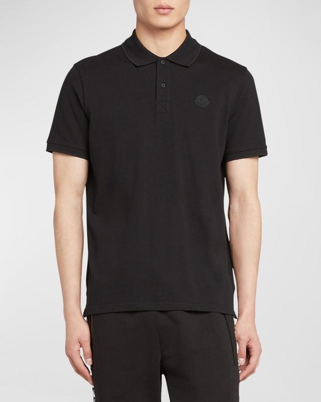 Mens Logo Cotton Pique Polo Product Image