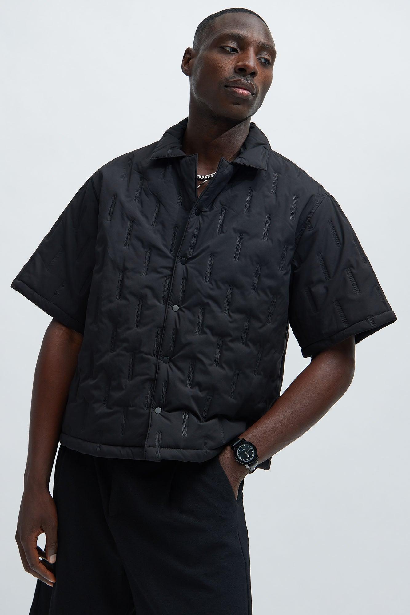 Kona Quilted Nylon Shirt - Black Product Image