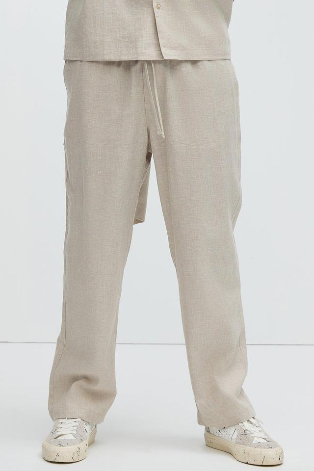 Bahamas Linen Pants - Stone Product Image