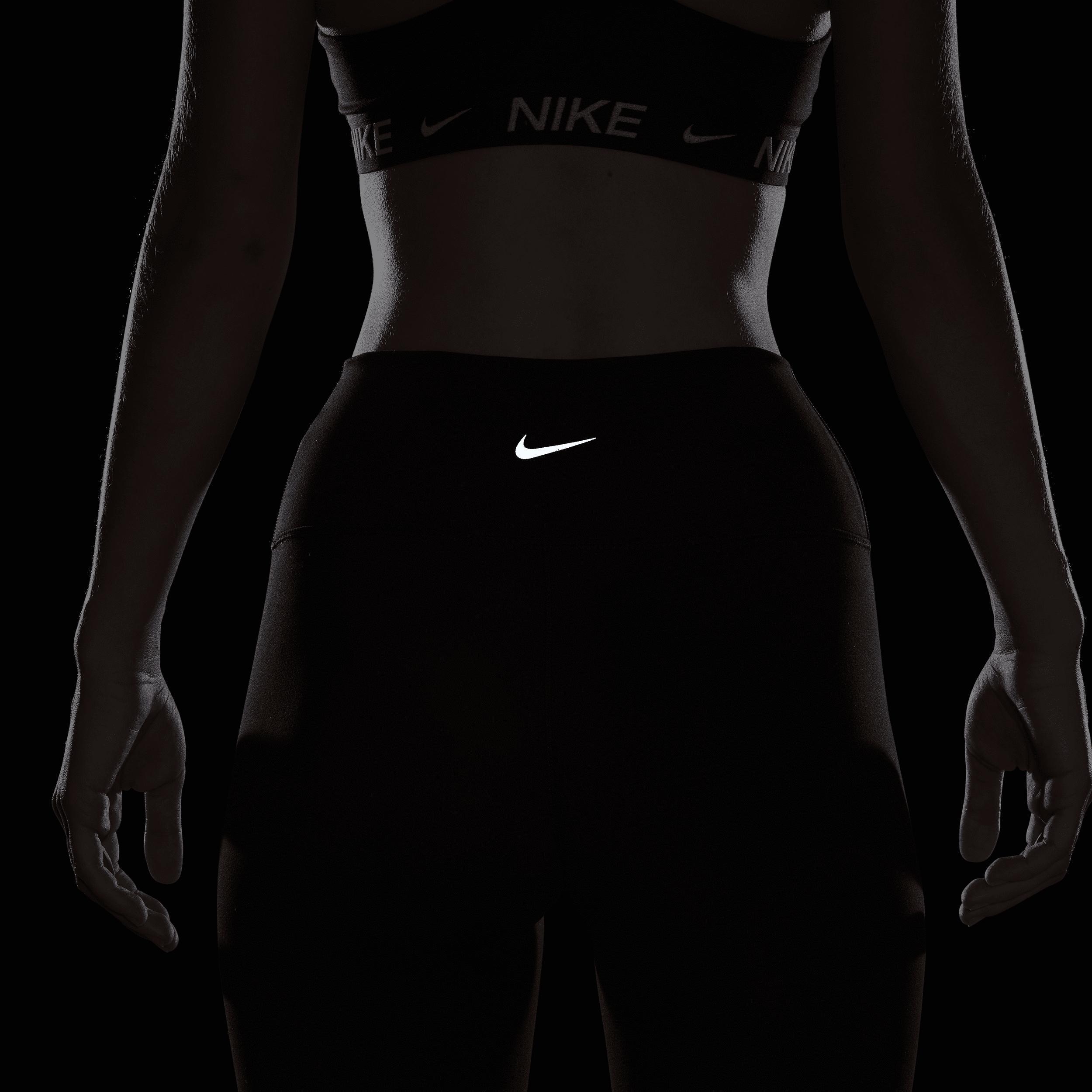 Nike Womens One High-Waisted Cropped-Length Leggings black Product Image