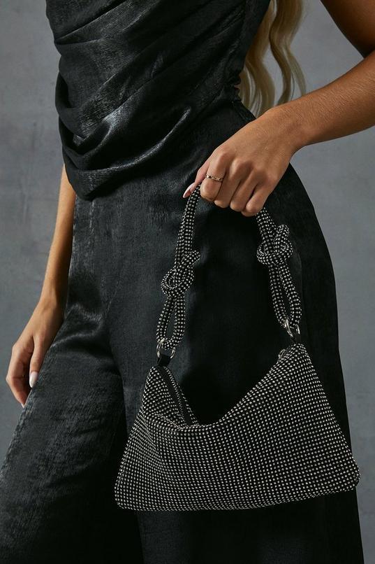 Chainmail Knot Detail Shoulder Bag Product Image