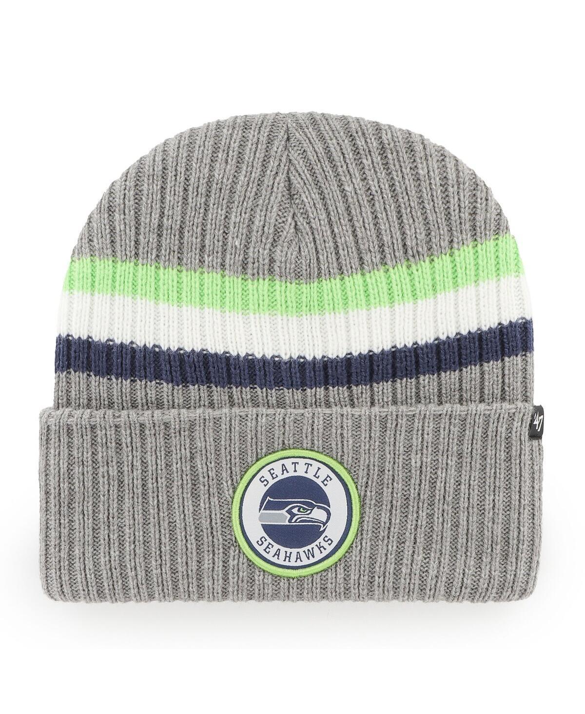 Mens 47 Brand Gray Seattle Seahawks Highline Cuffed Knit Hat Product Image