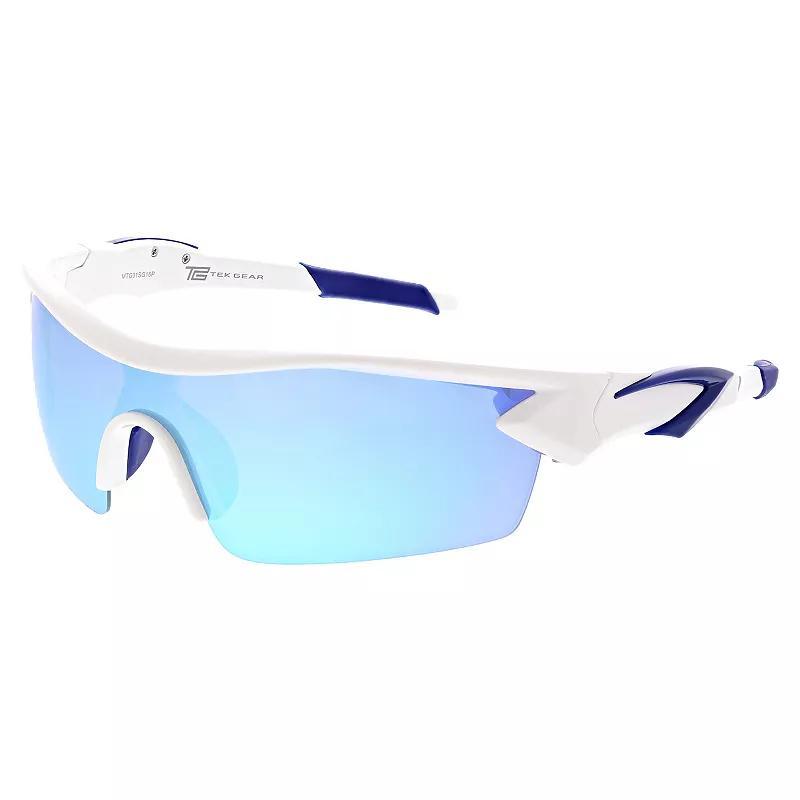 Mens Tek Gear 71mm Semi-Rimless Plastic Sport Shield Polarized Sunglasses Product Image